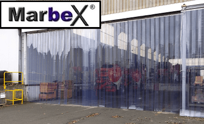 Transparenter PVC Streifenvorhang für Industrie nach Maß