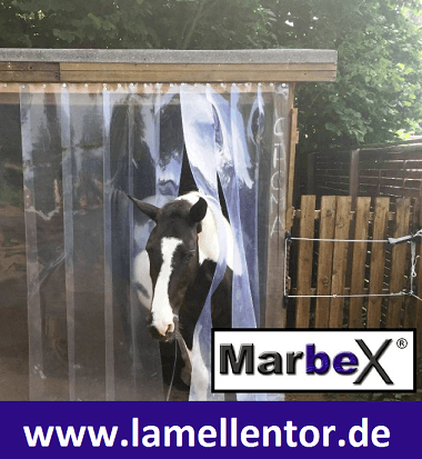 PVC Lamellenvorhang Pferdestall, Streifen, Lamellen