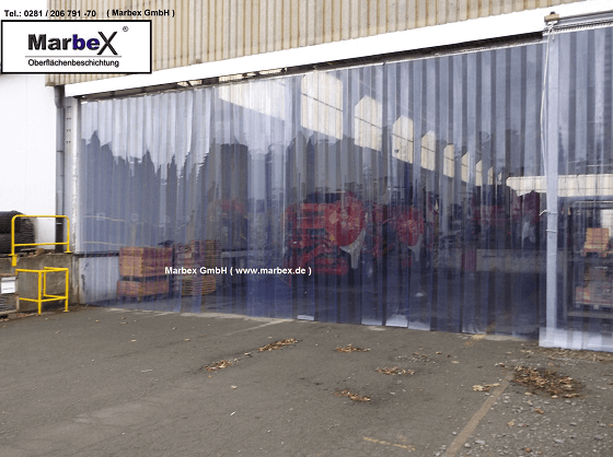 Trennvorhang Industrie sowie Transparent und nach Maß Trennvorhang Industrie sowohl auch transparent