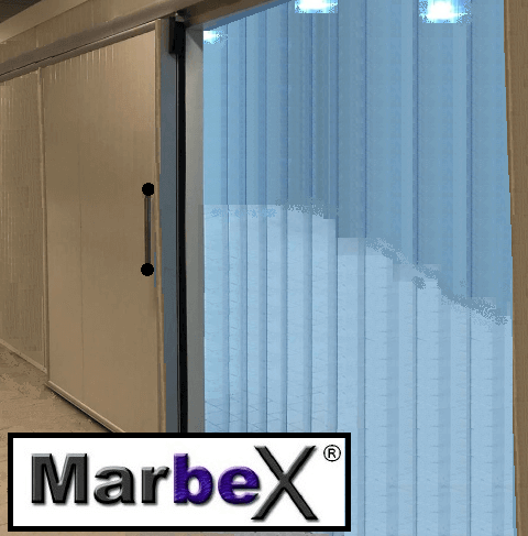 Kühlzelle Stallbedarf Lamellenvorhang für Innen oder Außen Kühlhaus 